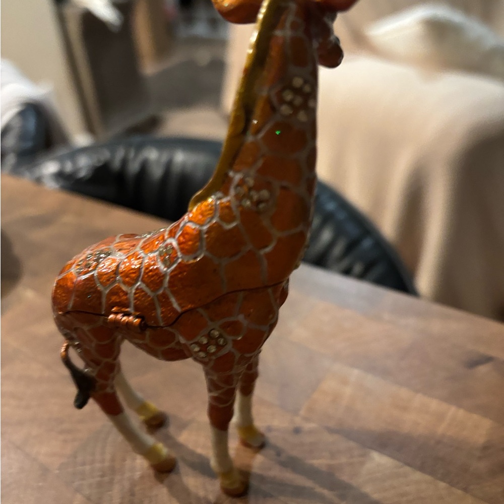Vintage Giraffe Cloisonné Figurine